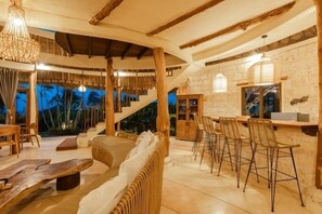 Three-Bedroom Villa with Private Pool and Sea View | Living area - La Joya Balangan Resort (Jimbaran)