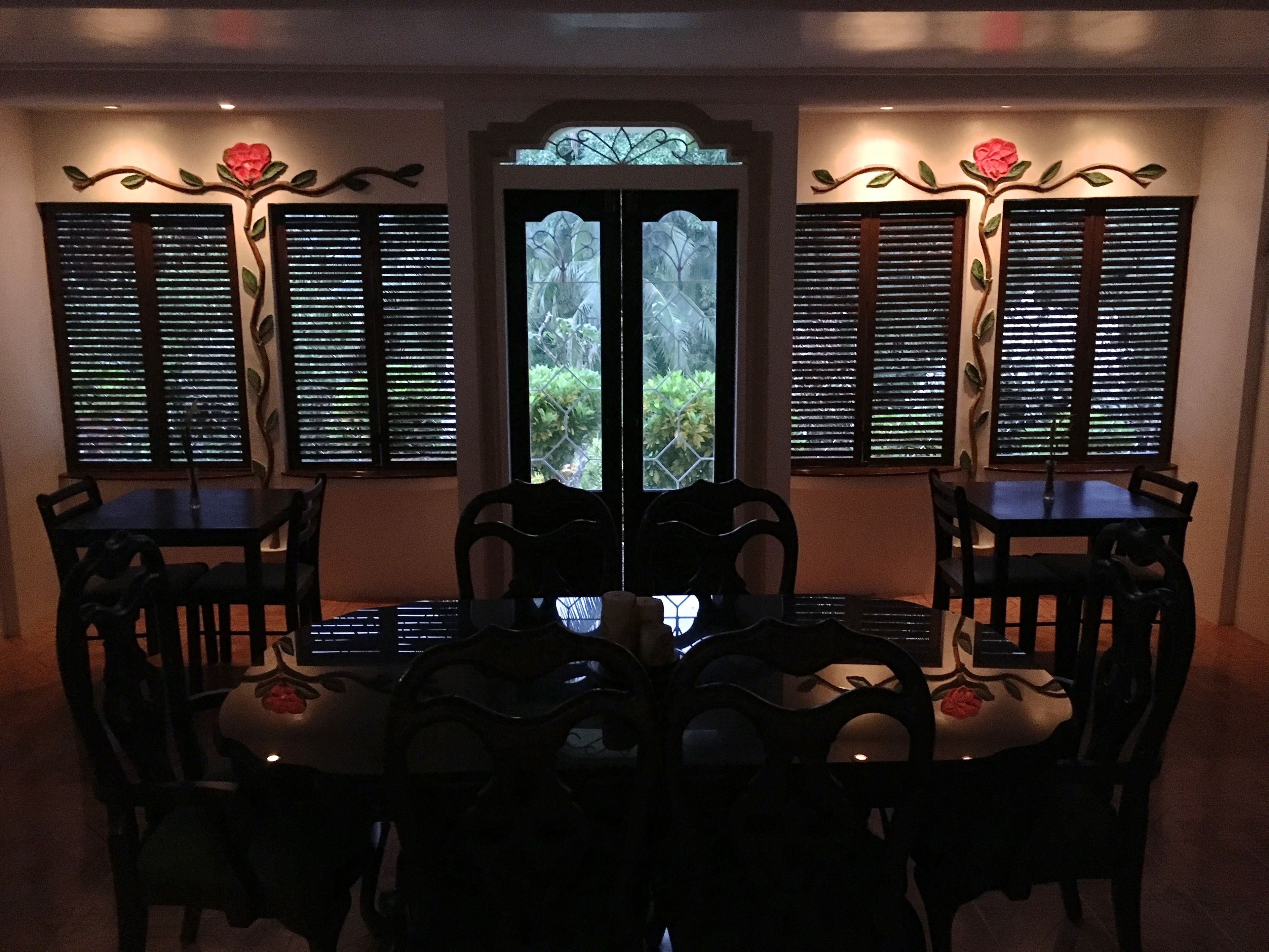 breakfast, lunch, dinner served; filipino cuisine, garden views