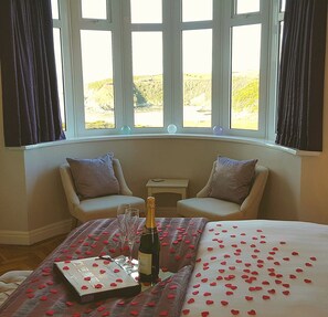 Double Room, Sea View (Cove) | View from room - Castellor (Cemaes Bay)