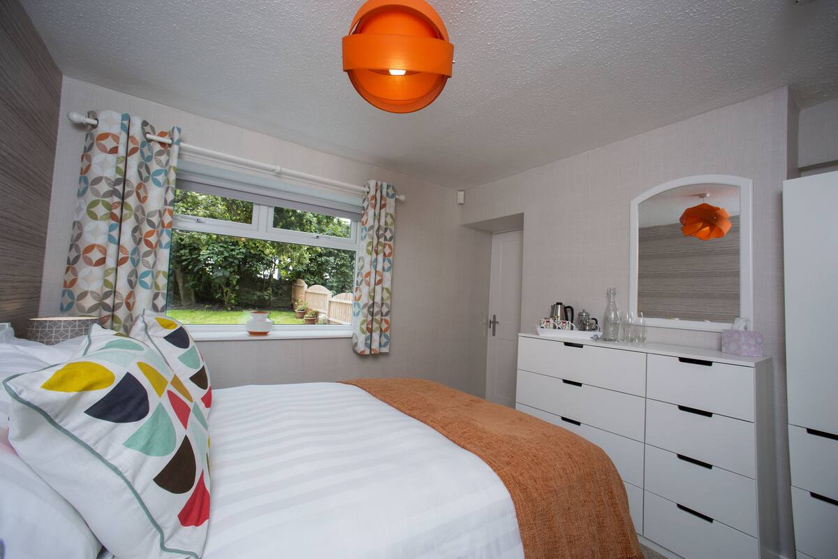 Doppelzimmer, Gartenblick (Bay) | Hochwertige Bettwaren, Bügeleisen/Bügelbrett, kostenloses WLAN