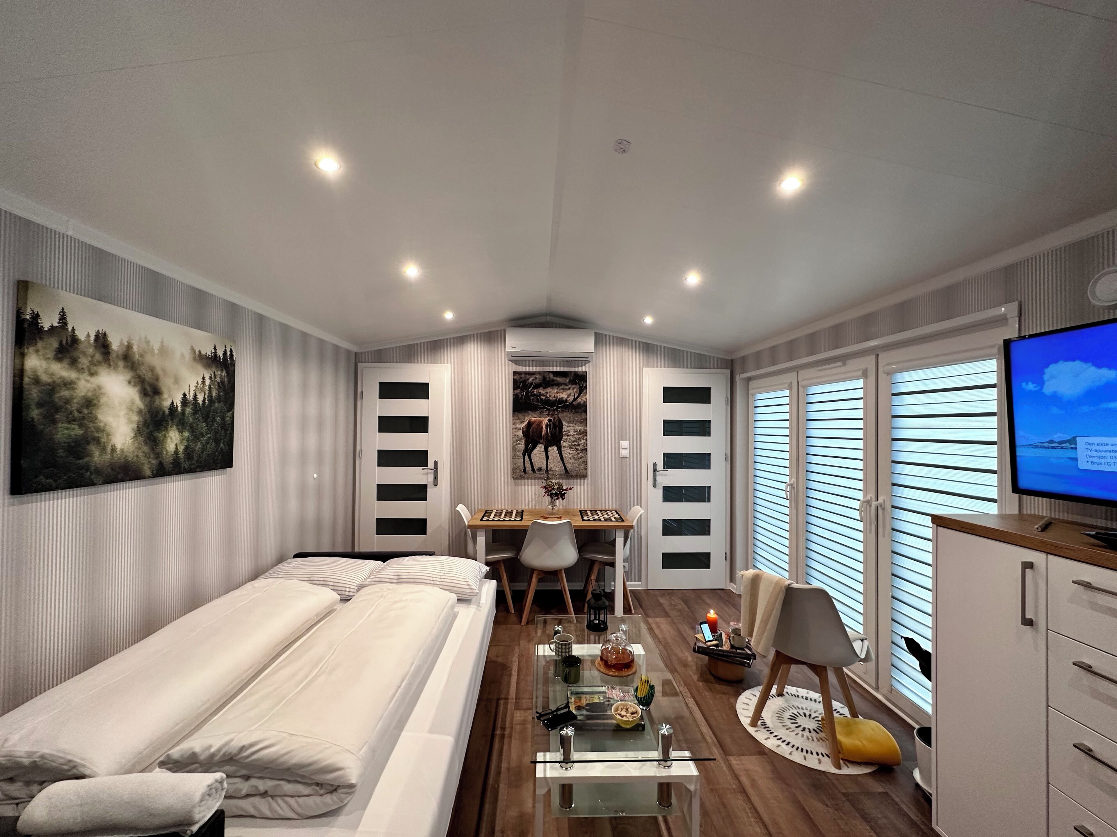 Comfort Apartment | Living area | Smart TV, pay movies, heated floors, streaming services