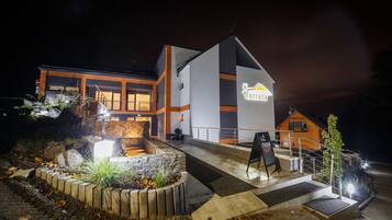 Front of property – evening/night