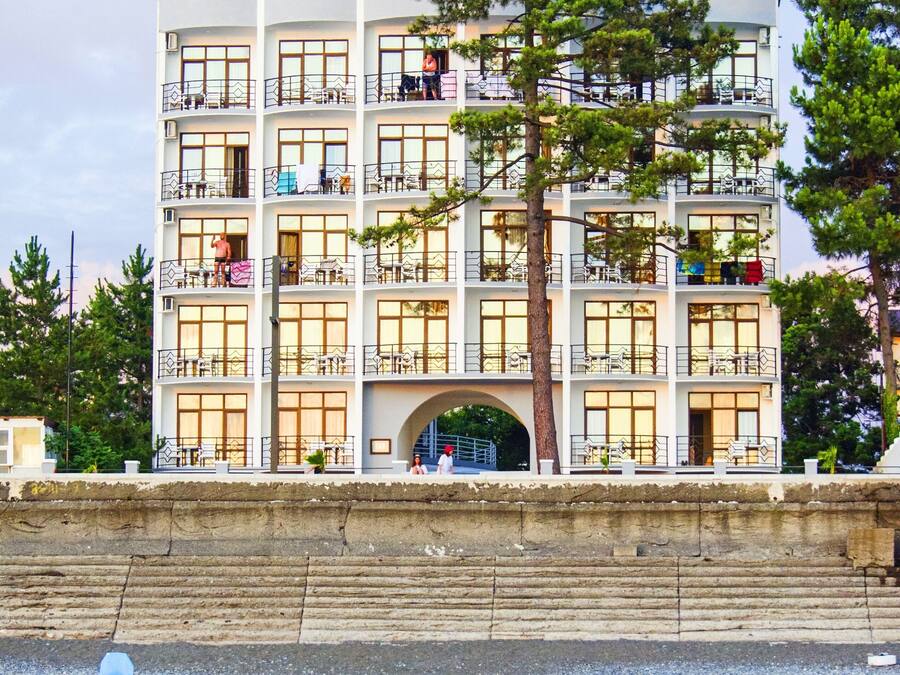 Voorkant van accommodatie