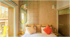 Chambre Deluxe double, balcon | Minibar, coffre-fort, systĂšme dâinsonorisation