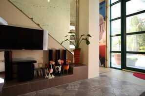 Interior entrance