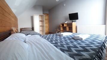 Premium bedding, soundproofing, rollaway beds, free WiFi