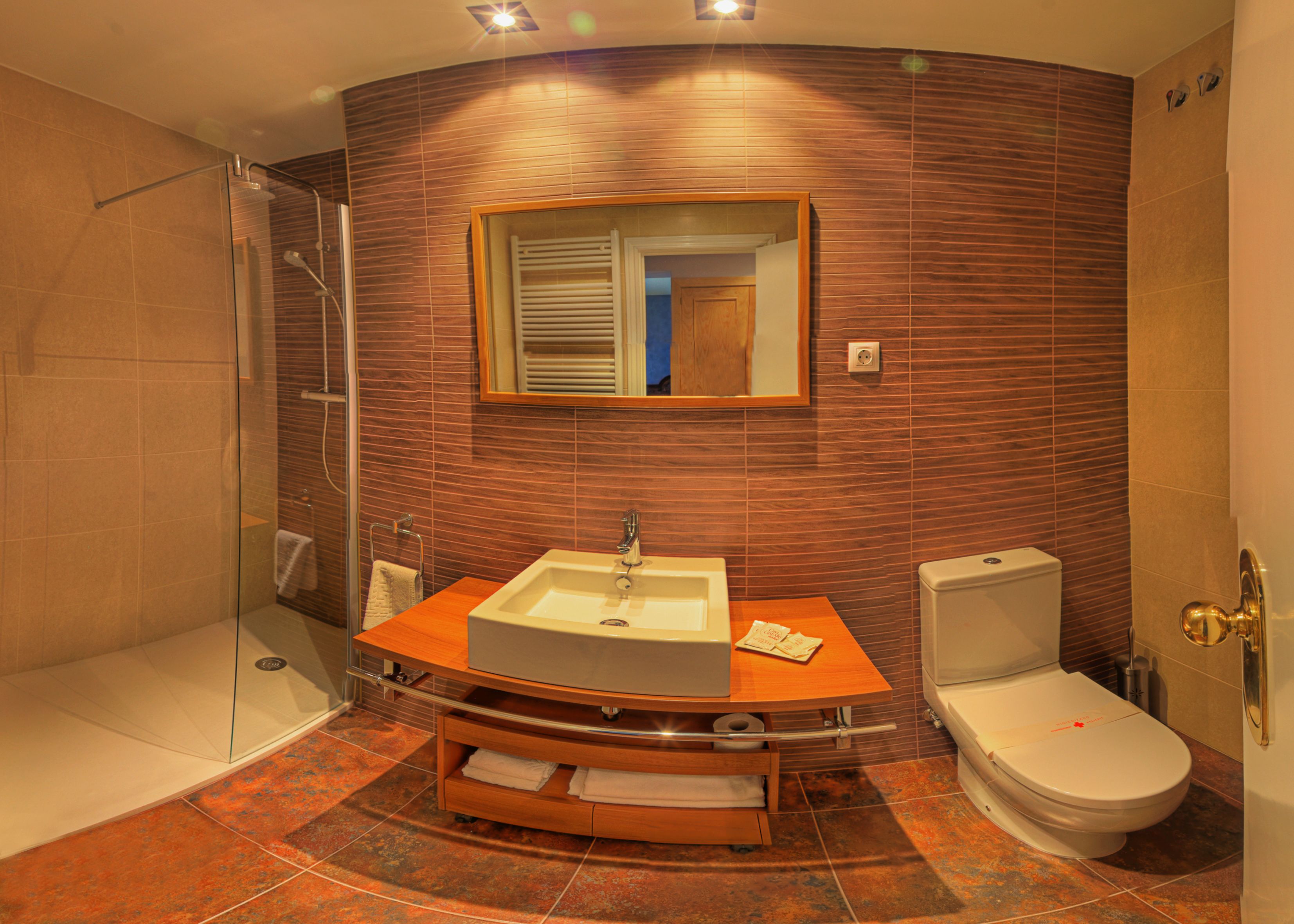 double or twin room | bathroom | free toiletries, hair dryer, towels