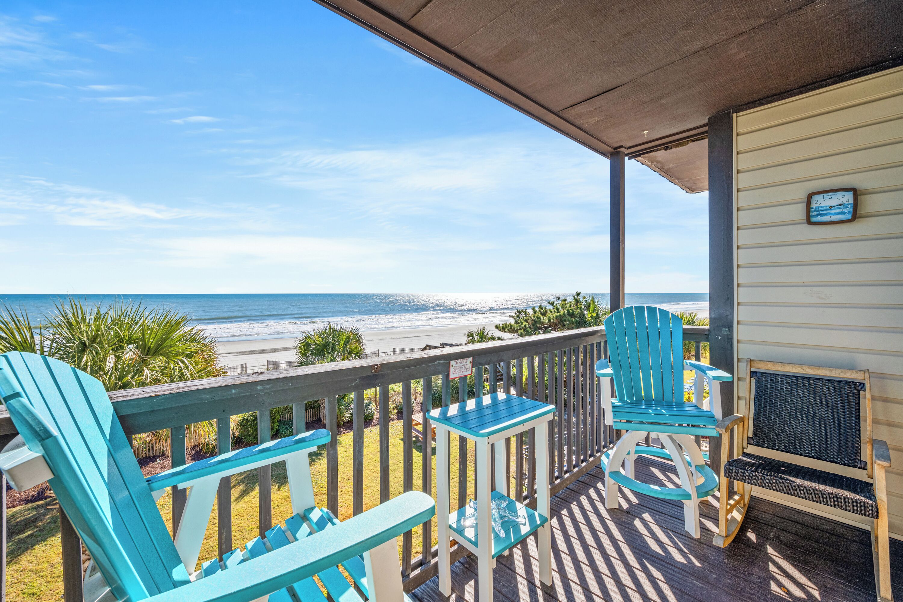 Condo, 2 Bedrooms, Oceanfront, Balcony (D2) | Balcony