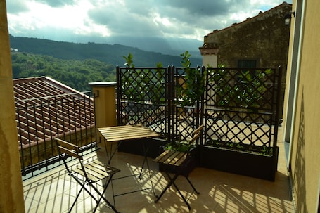 Panoramic Double Room, Terrace, Mountain View (202 Wood) | Terrace/patio