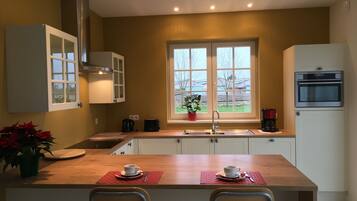 Fridge, microwave, dishwasher, freezer