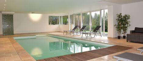A heated pool