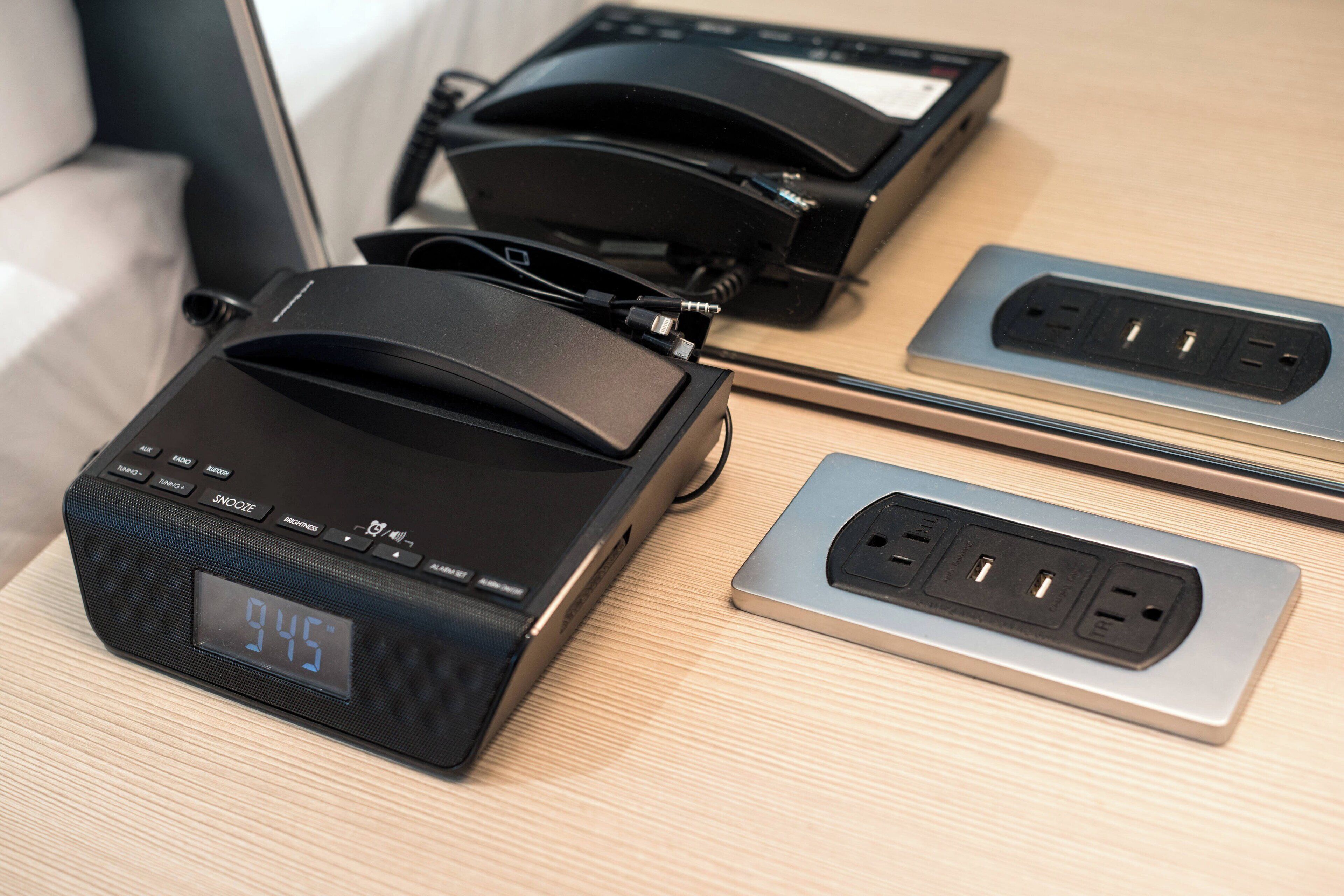 premium bedding, pillow-top beds, desk, laptop workspace