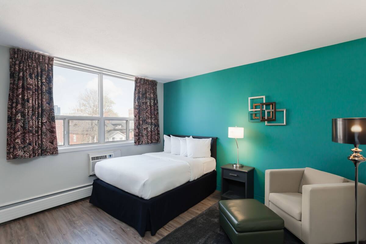 Suíte estúdio conforto, 1 cama Queen, cozinha