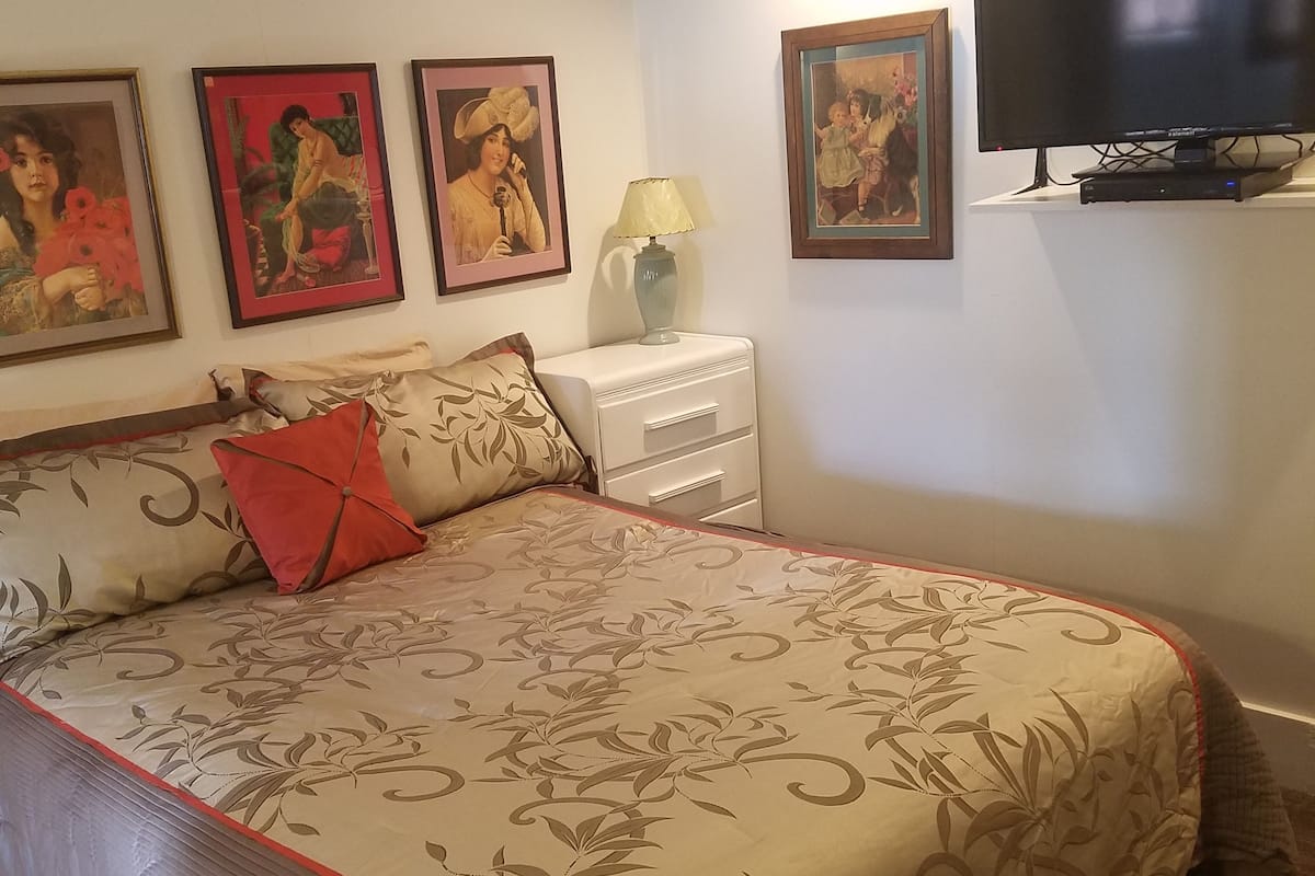 basic room, 1 double bed | desk, iron/ironing board, free wifi, bed sheets