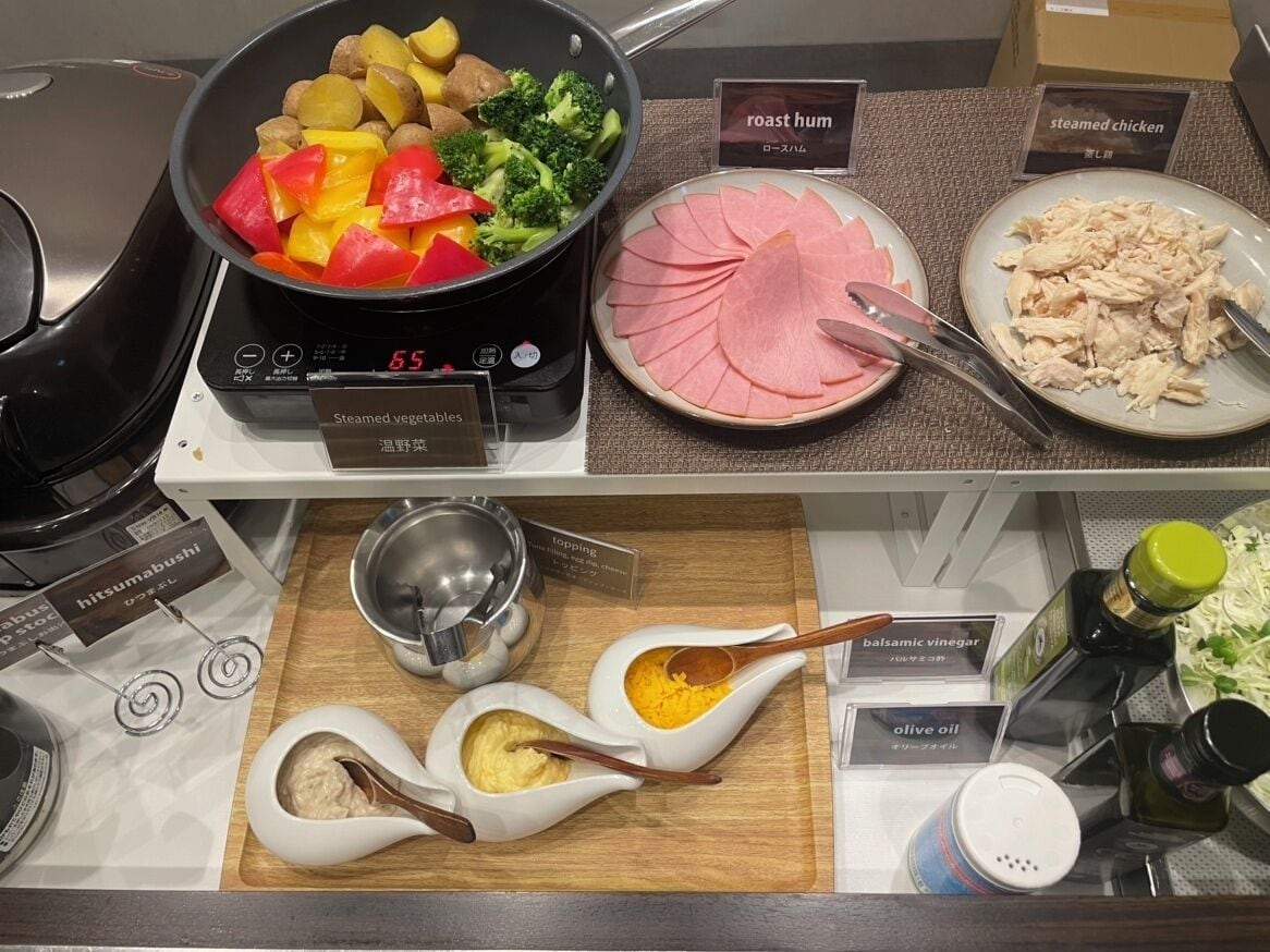뷔페 아침 식사
