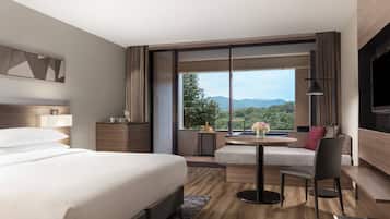 Deluxe Room, 1 King Bed, Garden View (with Outside Hot Spring) | Down comforters, in-room safe, blackout drapes, iron/ironing board