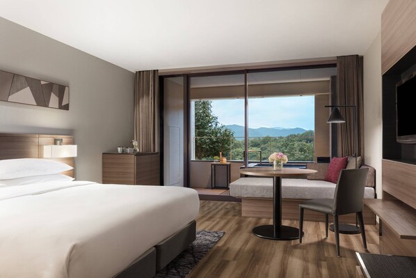 Deluxe Room, 1 King Bed, Garden View (with Outside Hot Spring) | Down comforters, in-room safe, blackout drapes, iron/ironing board