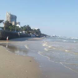 On the beach