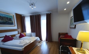 Ropa de cama de alta calidad y minibar
