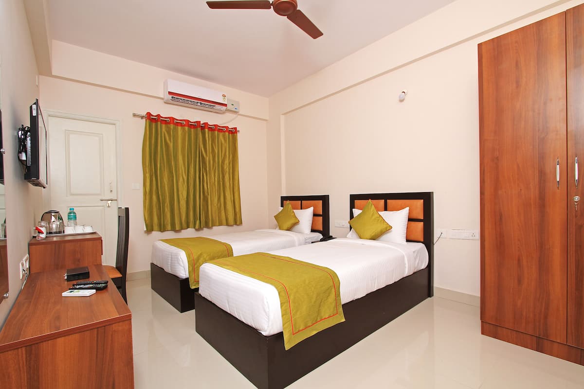 Family Suite, 2 Bedrooms, Accessible, Hill View | In-room safe, desk, soundproofing, iron/ironing board