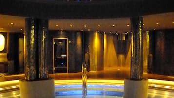 Sauna, hot tub, Turkish bath/hammam, body treatments, hydrotherapy