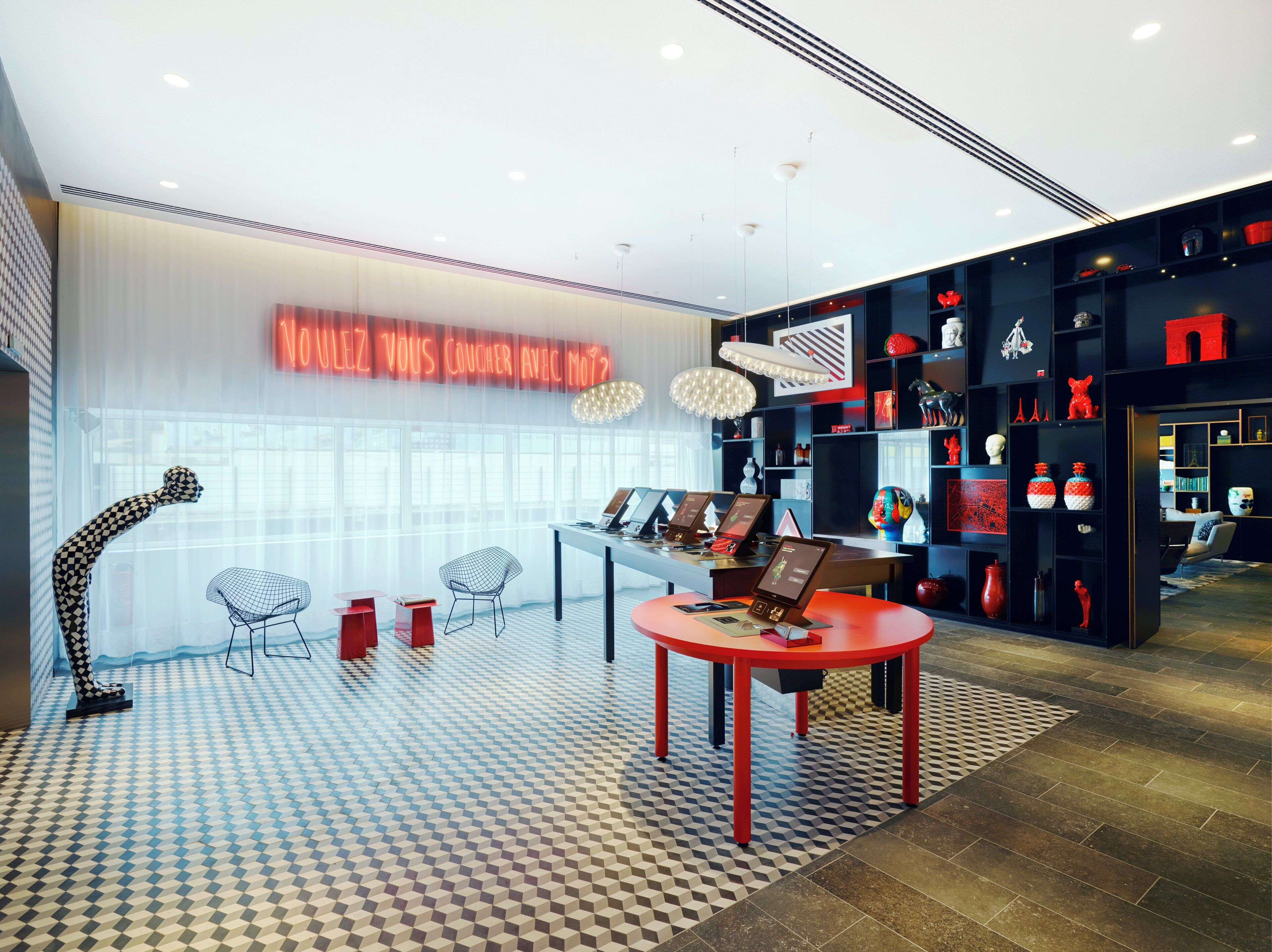 check-in/check-out kiosk