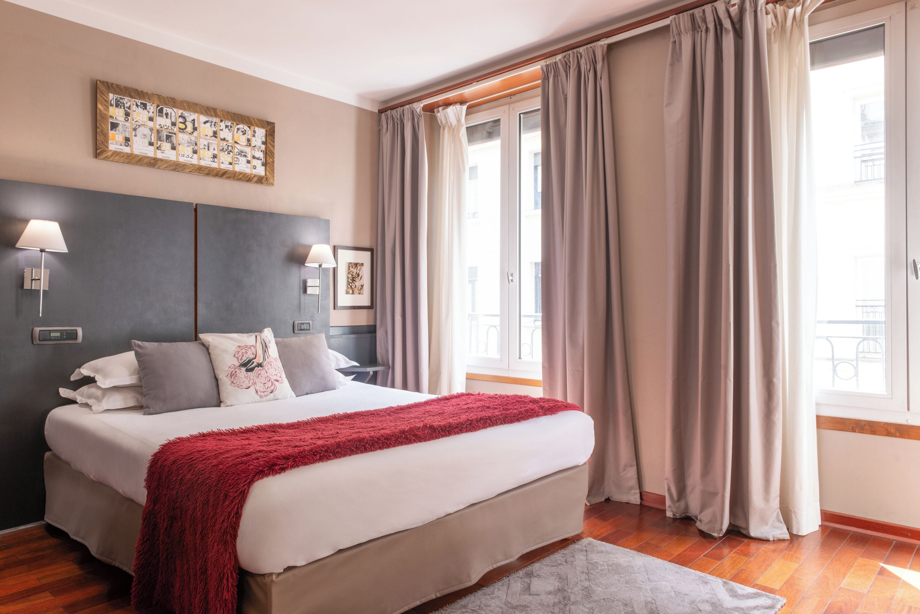 Luxe beddengoed, pillowtop-bedden, een gratis minibar