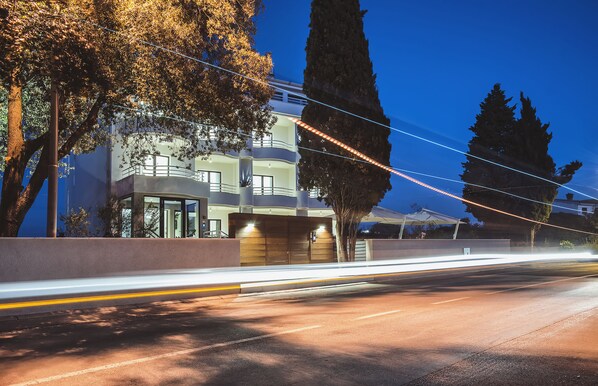 Front of property - evening/night
