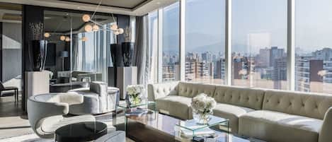 Sala de estar en el lobby