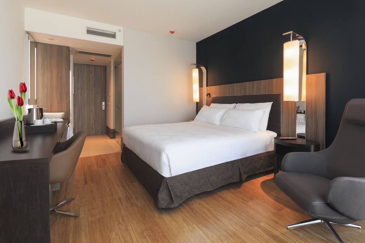 Deluxe Double Room, 1 King Bed | Premium bedding, down duvets, pillow-top beds, minibar