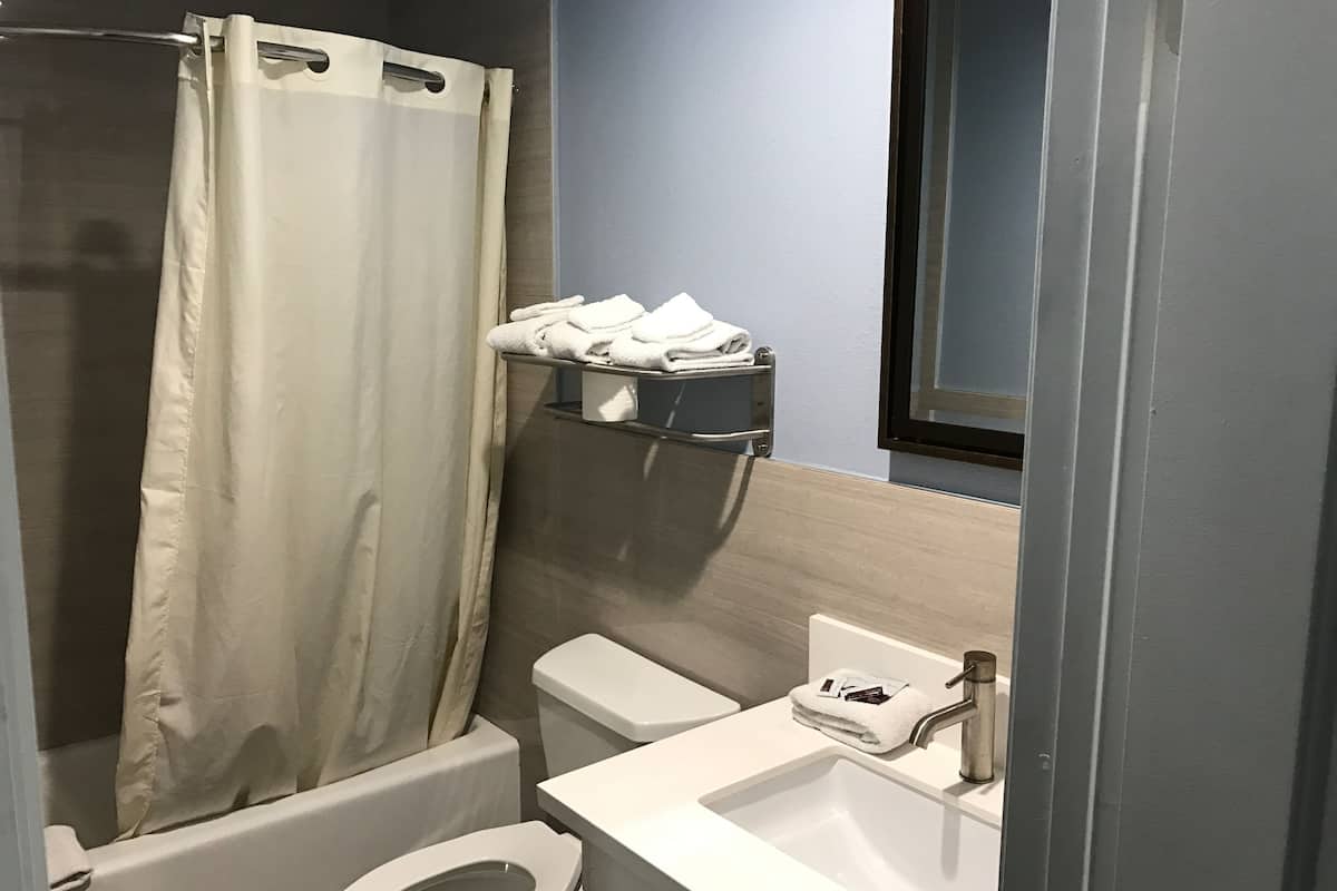 Kamer, 1 kingsize bed, roken | Badkamer | Gratis toiletartikelen