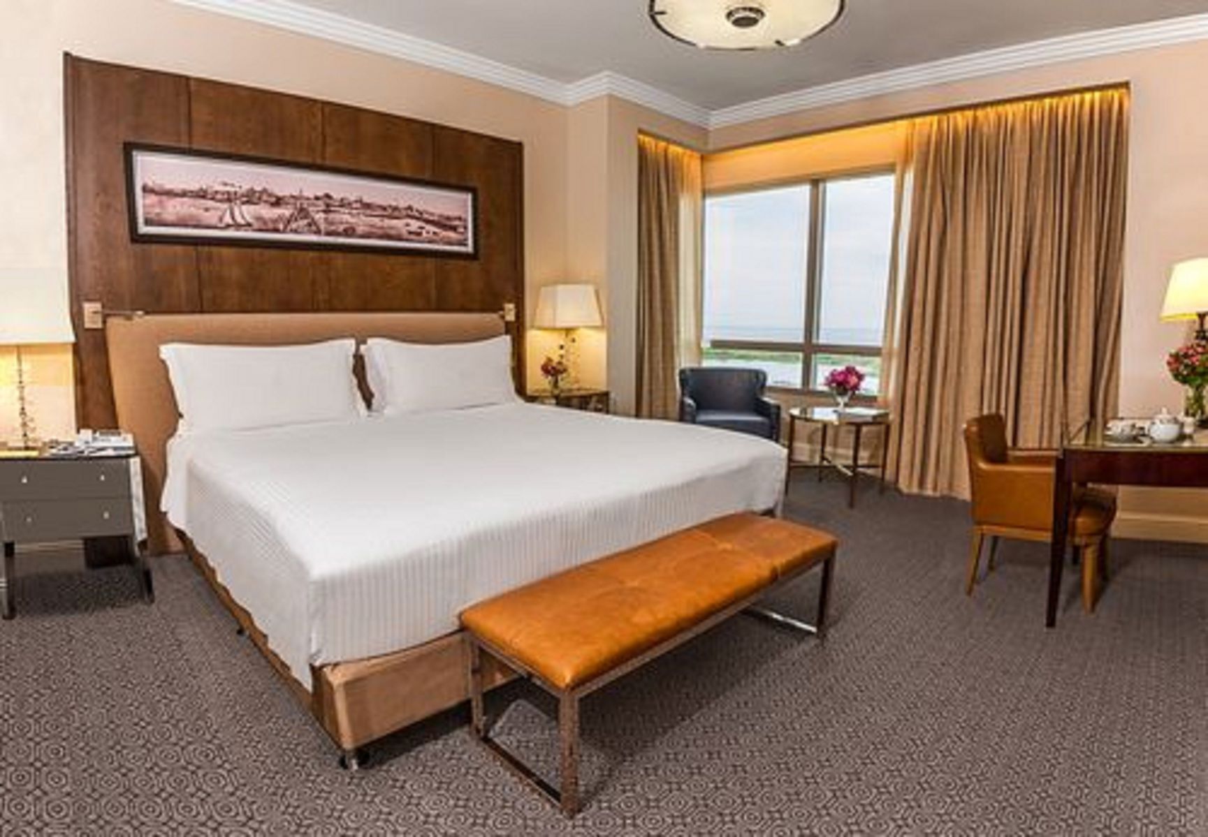 Egyptian cotton sheets, premium bedding, down duvets, pillow-top beds