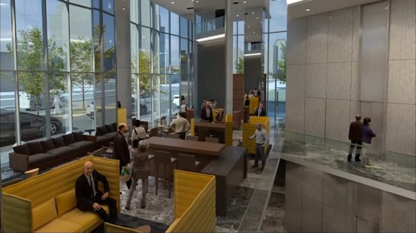 Interior entrance