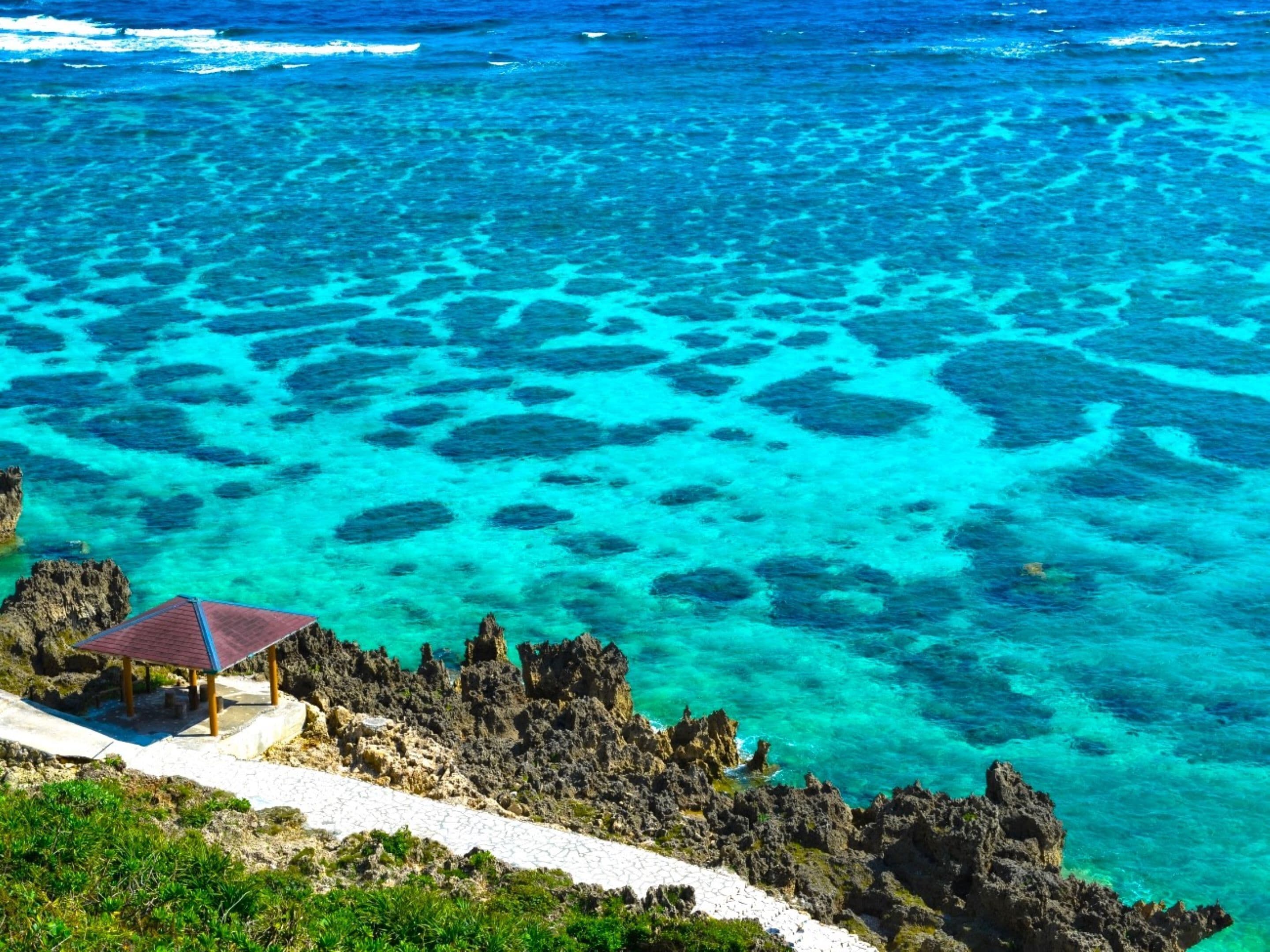 beach nearby, white sand