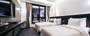 Standard Twin Room (For 3 people mixed gender stay, family only allowed) | In-room safe, soundproofing, free WiFi, wheelchair access