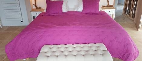 Premium bedding, individually decorated, individually furnished, desk