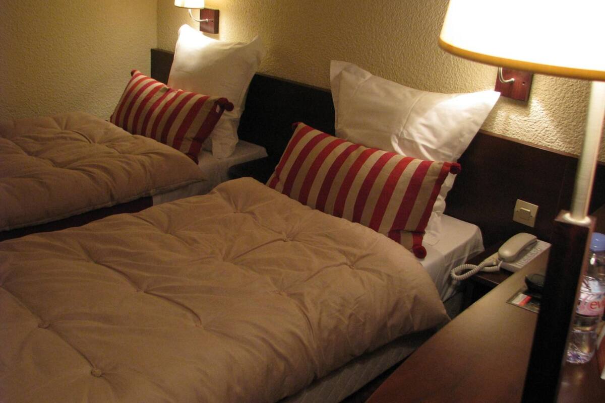 premium bedding, desk, blackout curtains, soundproofing