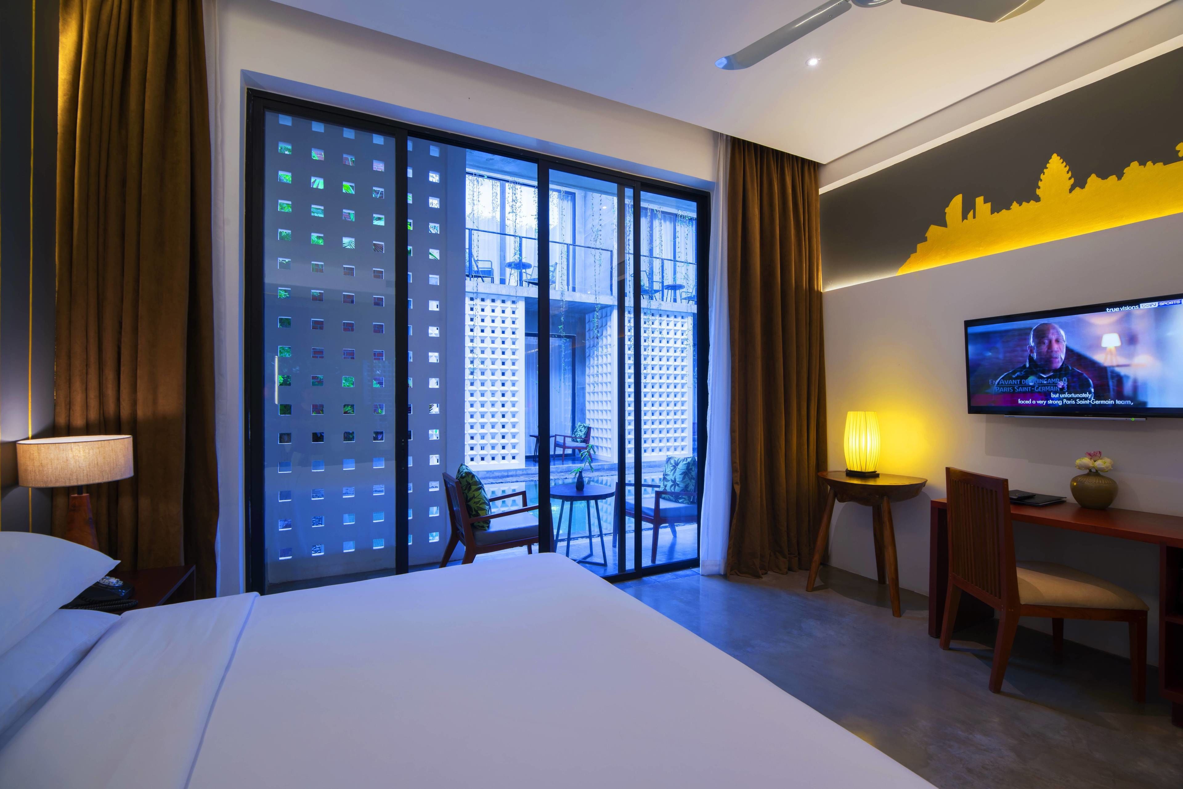 junior double or twin room, balcony | view from room