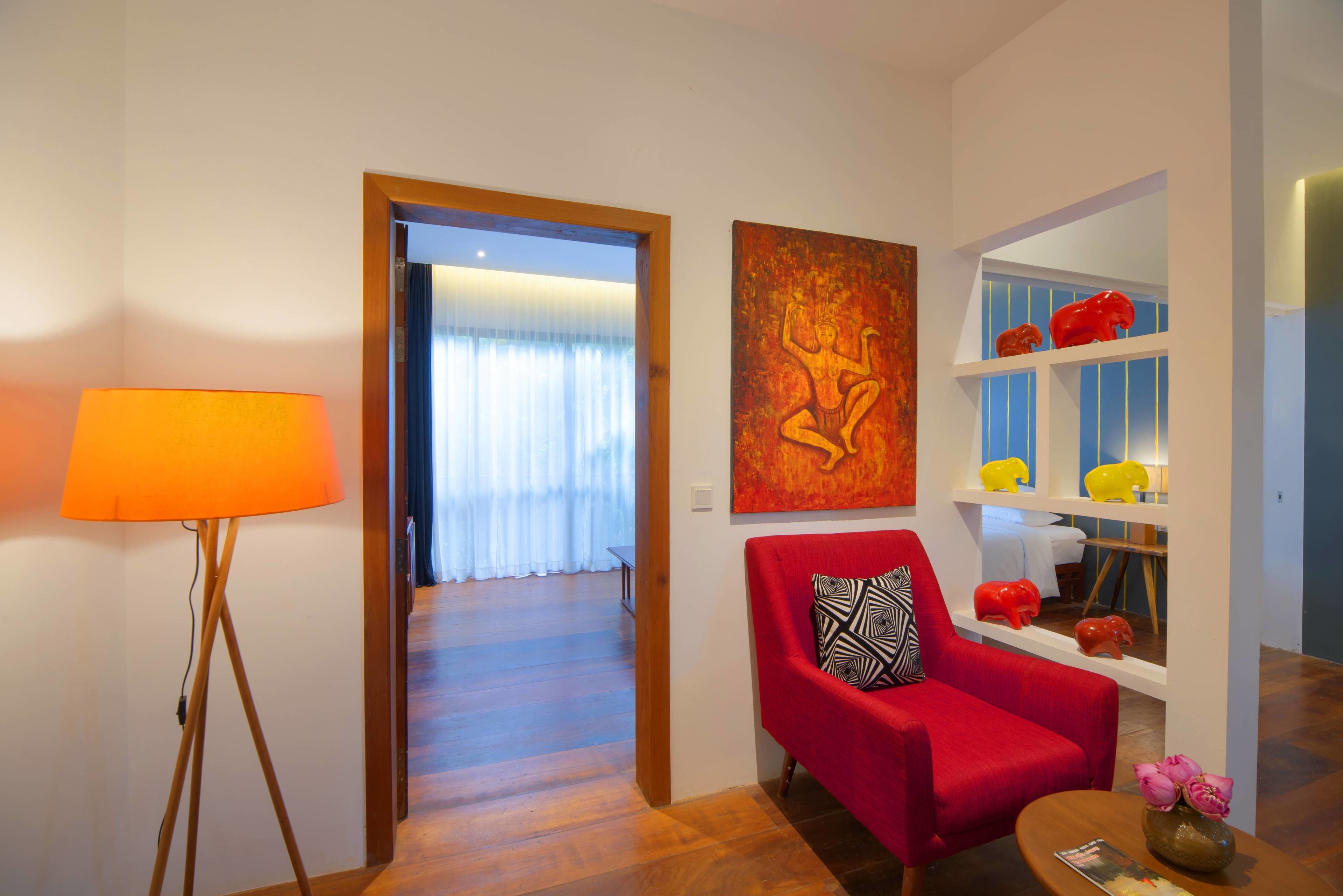 family suite, 1 bedroom, garden view | view from room