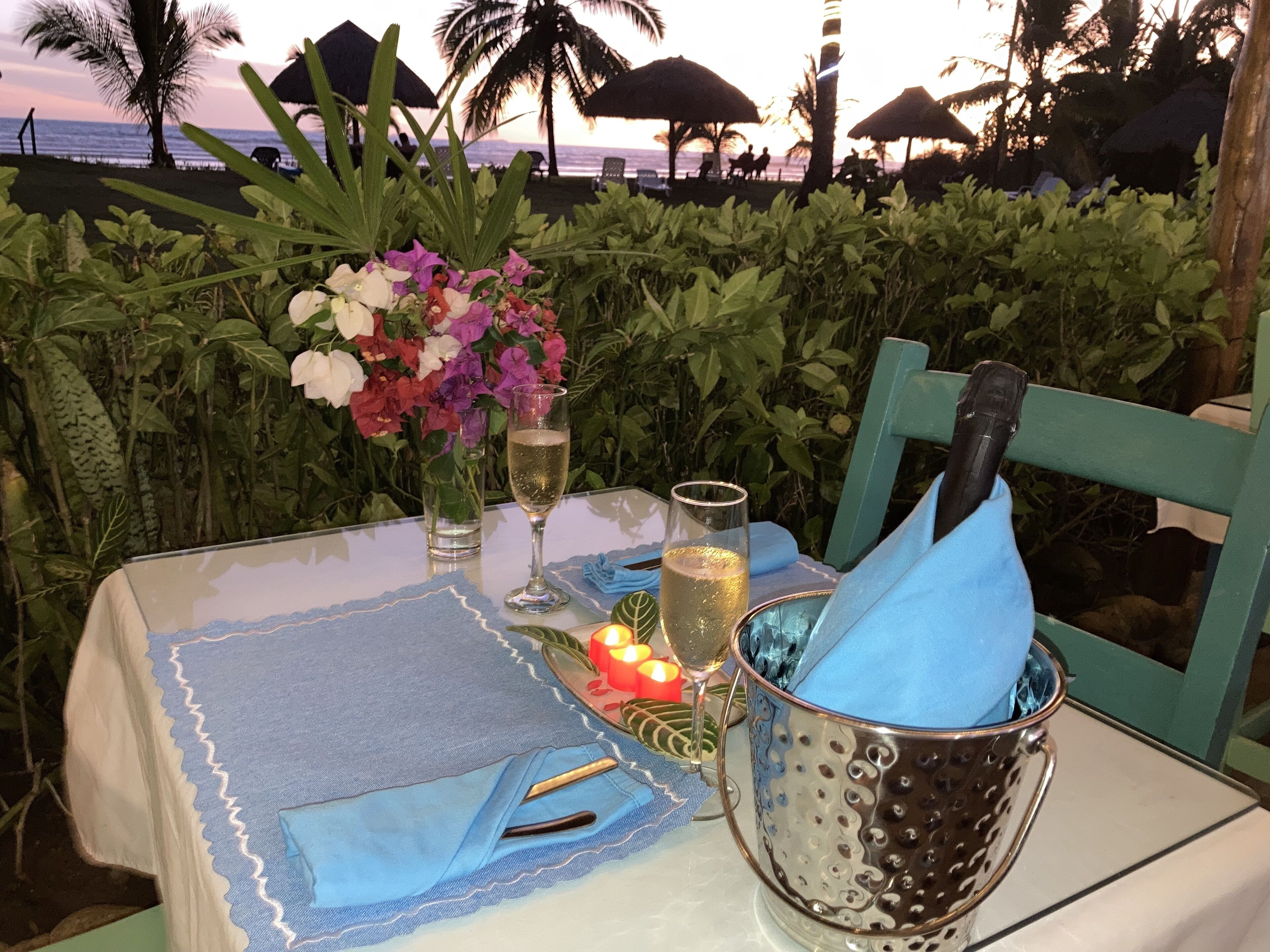 breakfast, lunch, dinner served; international cuisine, beach views