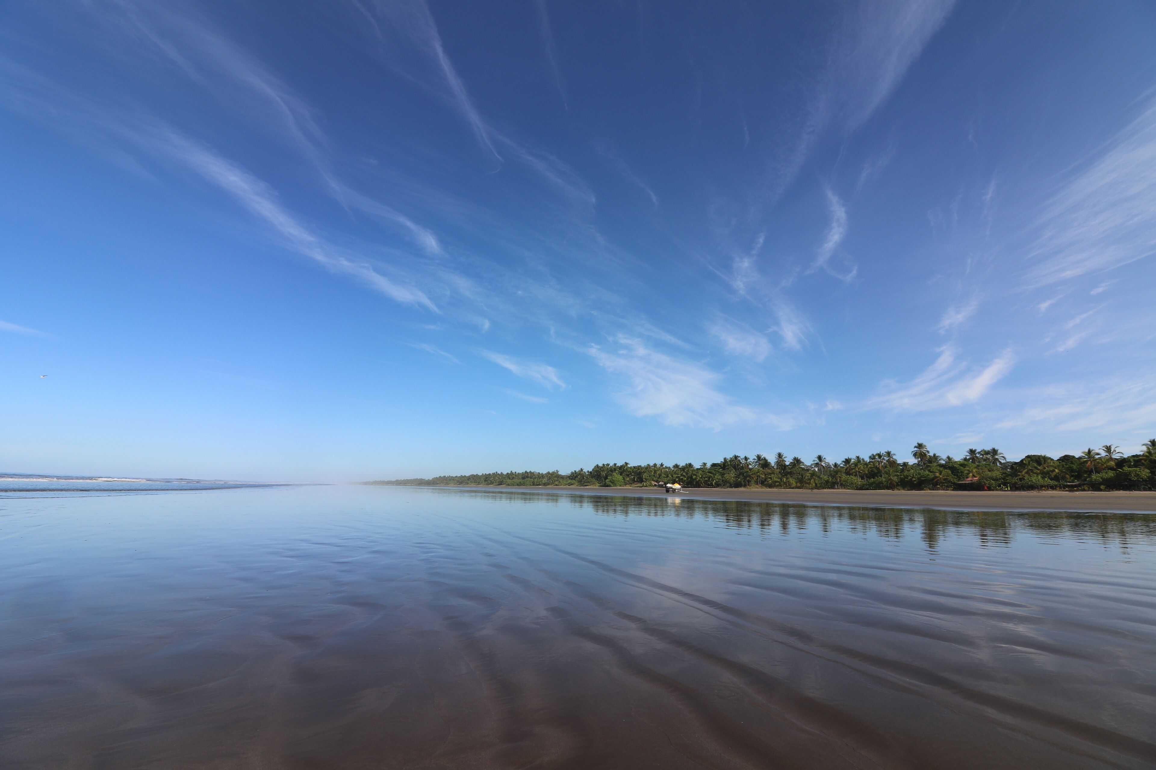 on the beach, sun-loungers, beach umbrellas, beach towels