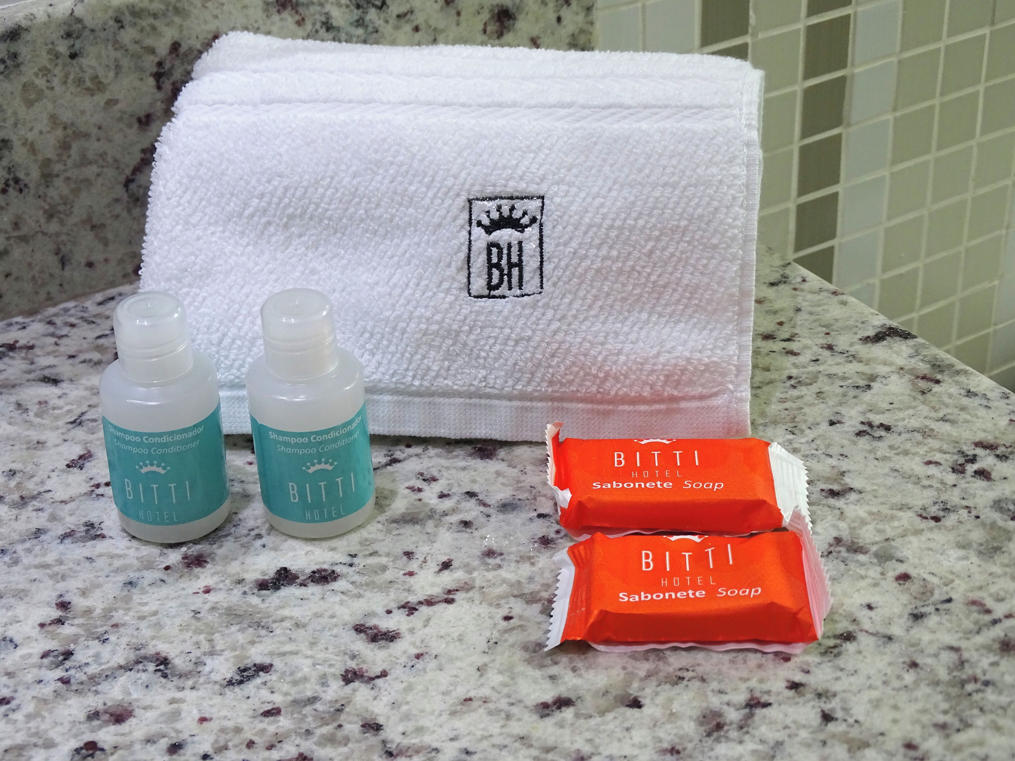 shower, free toiletries, towels