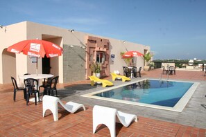 Piscina externa, piscina no terraço