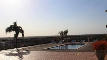 Outdoor pool, a rooftop pool