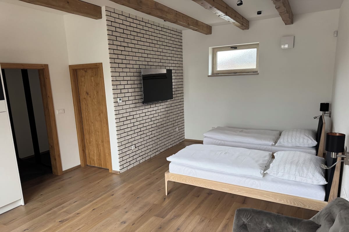 Apartamento superior, 1 habitación, accesible en silla de ruedas, no fumadores | Escritorio, espacio para trabajar con un portátil, wifi gratis