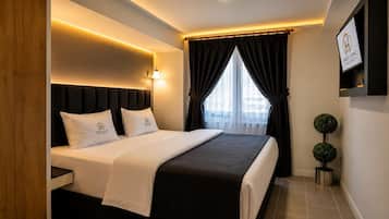 Premium bedding, minibar, in-room safe, desk
