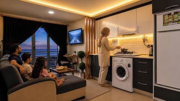 Premium bedding, minibar, in-room safe, desk