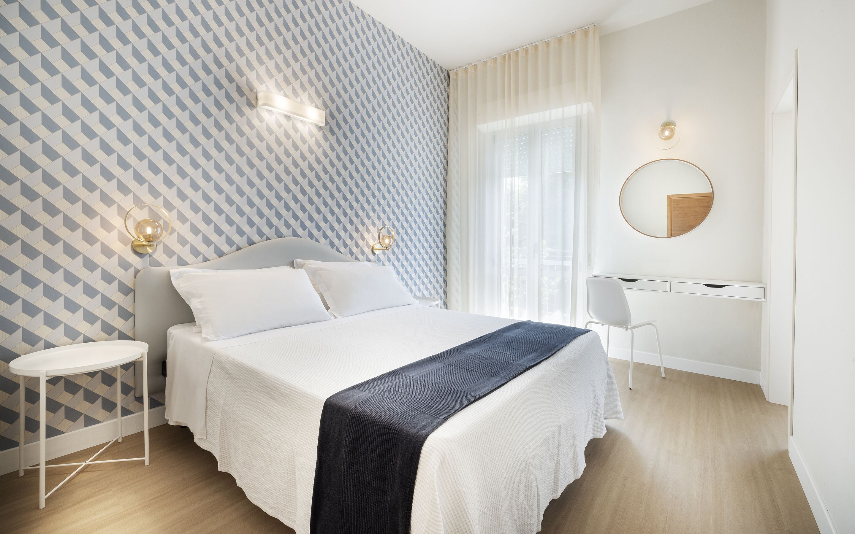 comfort room | premium bedding, in-room safe, individually decorated