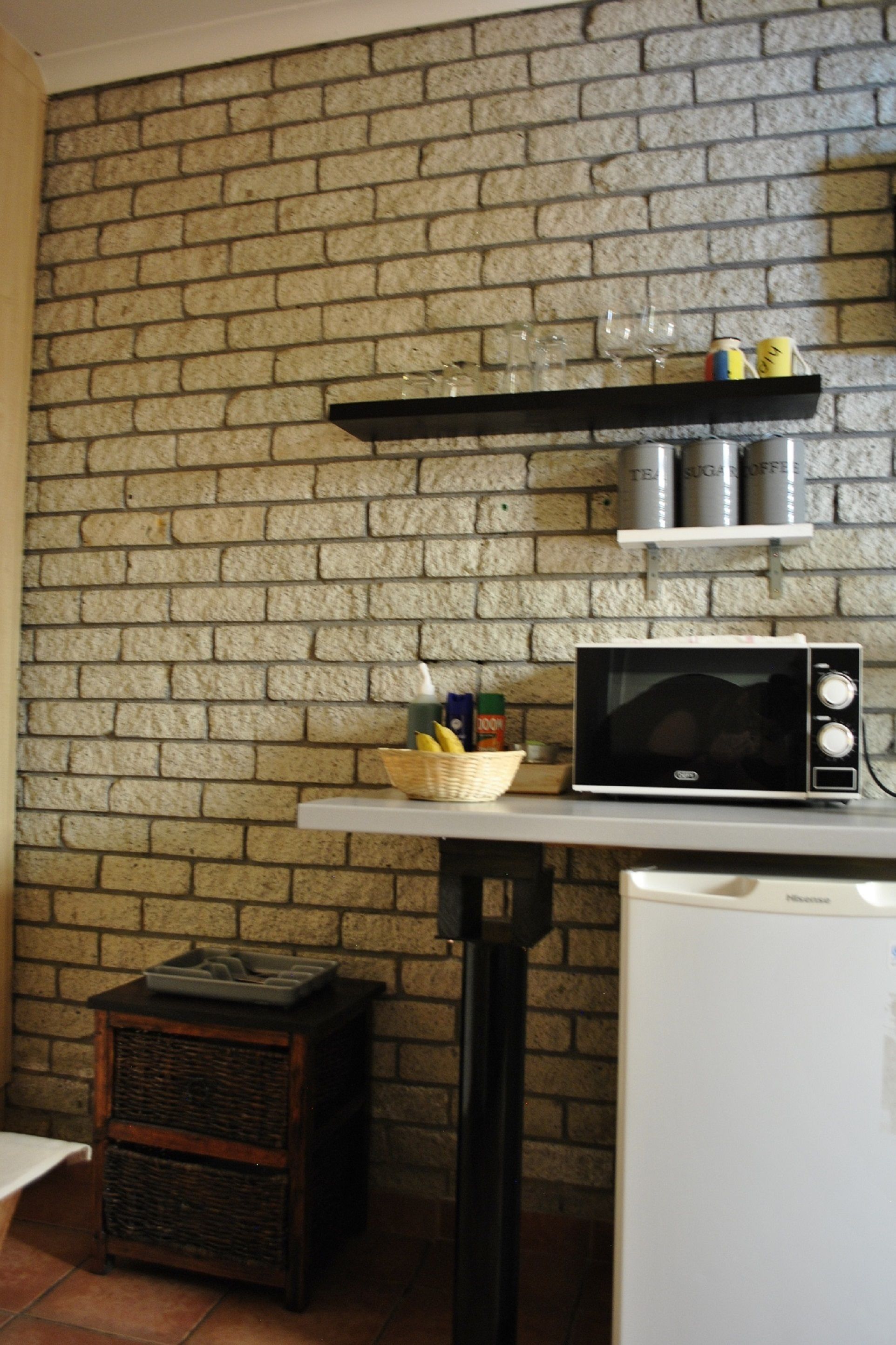 flamingo rest cottage 9 | private kitchen | mini-fridge, microwave, electric kettle, toaster