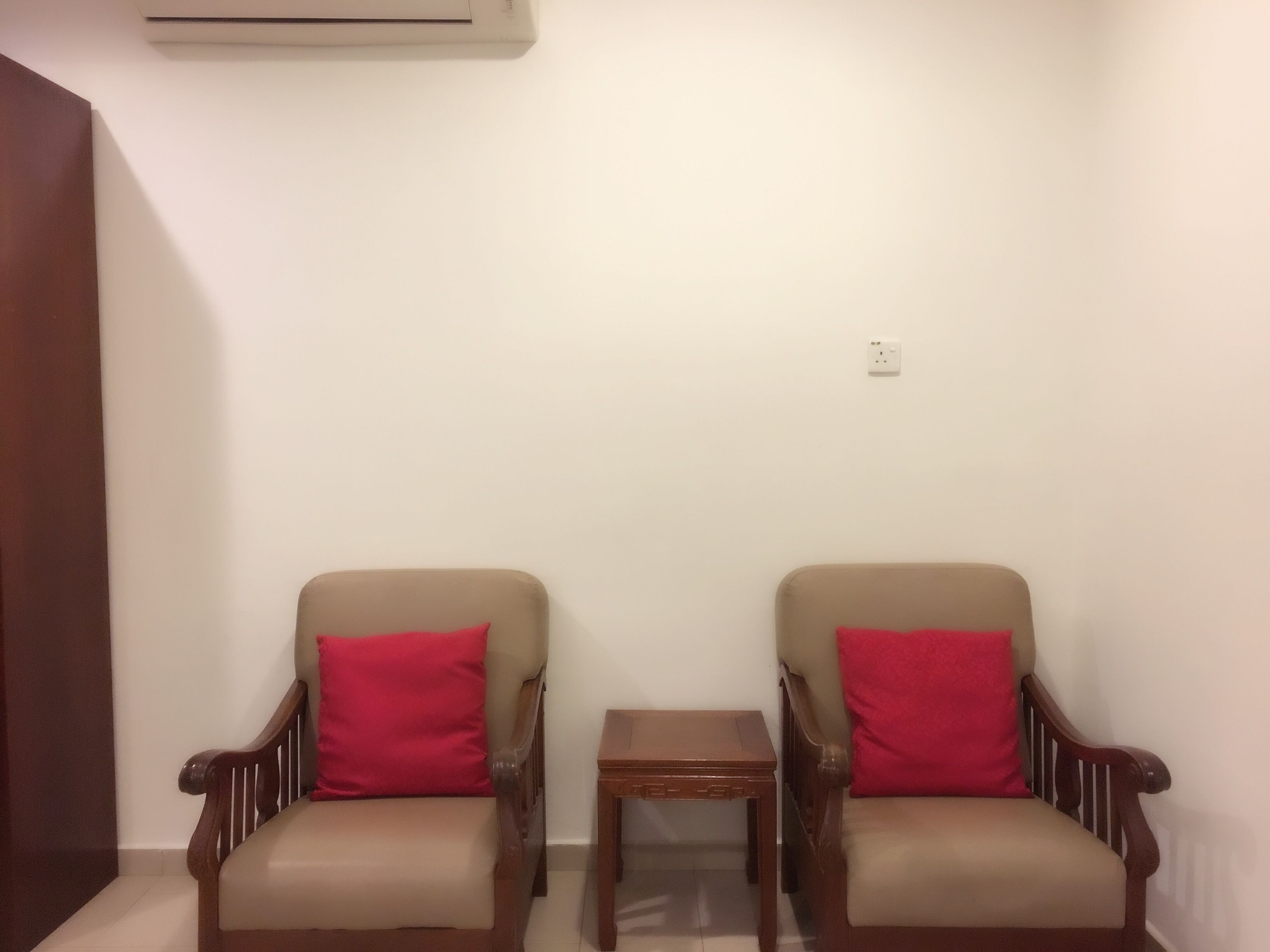 standard triple room, multiple beds, accessible | living area | lcd tv